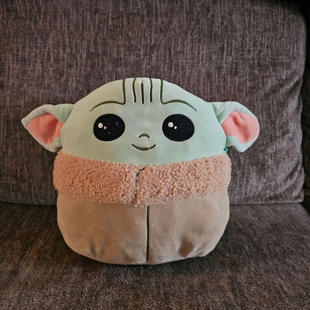 Cute Plush Toy with Green and Tan Colors